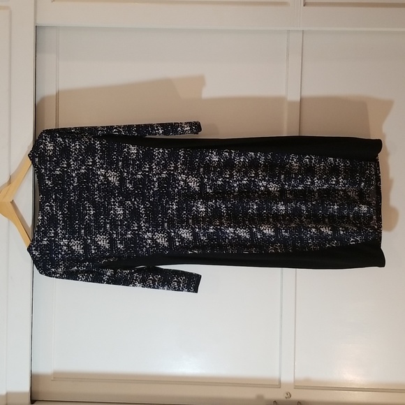 Evan Picone Black & Blue Dress EUC - Picture 7 of 7